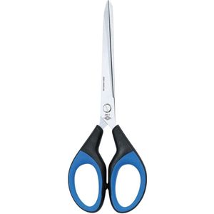 Schaar - Soft-Cut - Roestvrij Staal - Zwart/Blauw - 7 inch - Professionele Kwaliteit