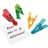 Wedo Magnetklemmer-Set Glossy farbig sortiert VE=4 Stück