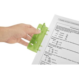 Wedo 2-gaats plastic zakperforator appelgroen