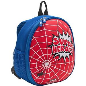 Wedo 2433302 Kinderrugzak Spider met 2 mesh-buitenvakken, meerdere binnenzakken, gevoerde schouderbanden, zeer licht, gemakkelijk te reinigen