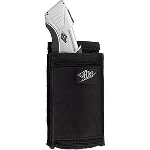 Wedo 7880199 Messenschede voor cuttermes, universele cutter heuptas van robuust polyester, zwart