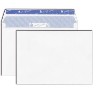 Witte enveloppen C5 (162 x 229 mm), zonder venster, 500 stuks