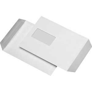 MAILmedia Envelop C5 - zelfklevend - met venster - wit - 90 g/m