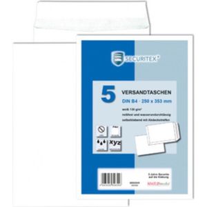 securitex enveloppen c4 wit zonder venster 130gr