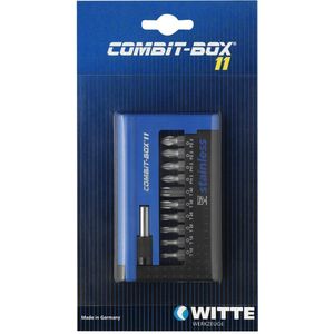 Witte bitset combitbox II stainless 10-delig