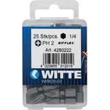 Witte bitflex bits 1/4"" - pzd2x25mm (25st)