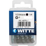 Witte pozidriv bits PRO [5x] - 1/4" - PZ 2 - 50 mm