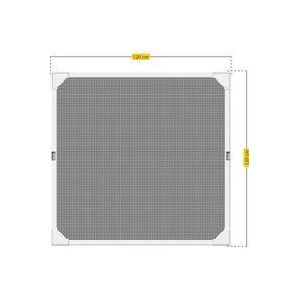 Schellenberg 50747 magneetvenster horrengaas  120 x 120 cm, montage buitenzijde, wit