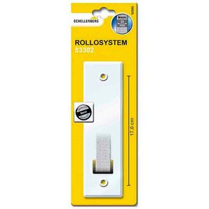 Schellenberg - Rolluikplaat - Wit - Maxi - 23 mm bandbreedte - Gatafstand 17 cm