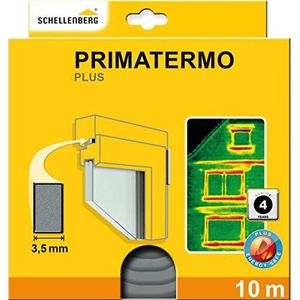 Schellenberg 66325 Primatermo Plus afdichting, volledig profiel, 9 x 4 mm, 10 m, deurafdichting, raamafdichting