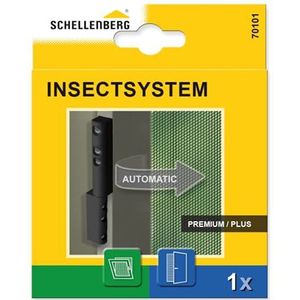 Schellenberg 70101 scharnieren met sluitveer voor insectenwerende deuren & ramen, antraciet