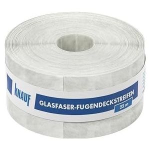 Knauf Glasvezel-voegdekstrips voor het volledig plamuren van voegen – wapeningsstrips voor het voegen van gipsplaten of gipsvezelplaten, 50 mm x 25 m