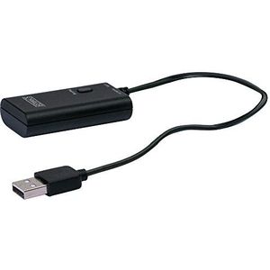 SCHWAIGER -KHTRANS 513 Bluetooth stereo adapter voor jack uitgang | stereo zender | Dual Pairing | eindapparaat Bluetooth geschikt maken | voor televisie, hoofdtelefoon, luidsprekers etc. | zwart