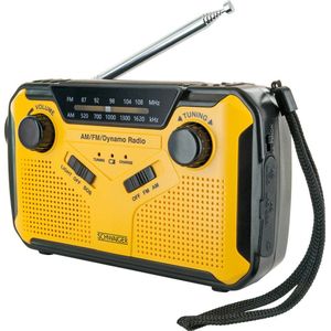 Schwaiger - Outdoorradio - Geel, Zwart - VHF, FM, AM, Spatwaterbestendig, Stofvast