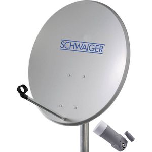 Schwaiger Satellietinstallatie Voor 1 Satelliet - Satellietschotel 60 C - Lichtgrij - LNB