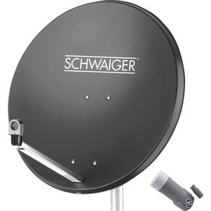 Schwaiger Satellietinstallatie Voor 1 Satelliet -satellietschotel 80 C - Antracie - LNB