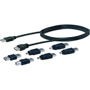 Schwaiger USB 2.0 Verlengkabel [1x USB-A 2.0 stekker - 1x USB 2.0 bus A] CAUSET 531