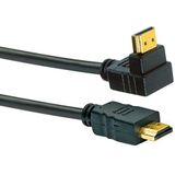 Schwaiger Digitale HDMI-aansluitkabel (90° stekker / HDMI-stekker) 1,3 m zwart
