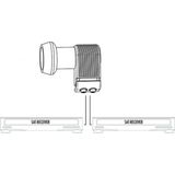 Schwaiger - Twin LNB - Steenrood - Weerbestendig