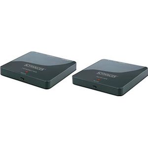 SCHWAIGER -HDFS100 511- HDMI-radioset | Wireless | Full HD | 2-delig | zender en ontvanger | voor distributie van een HDMI-bron naar twee eindapparaten