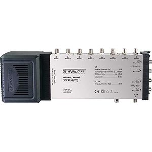 Schwaiger SEW4058 Satelliet multiswitch Ingangen (satelliet): 5 (4 satelliet / 1 terrestrisch) Aantal gebruikers: 8