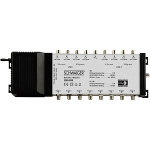 Schwaiger SEW4098 Satelliet Multiswitch Ingangen (satelliet): 9 (8 Satelliet / 1 Terrestrisch) Aantal Gebruikers: 8