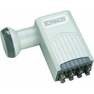 Schwaiger Sun Protect Digital Octo LNB (Octo LNB, 40 mm), LNB, Grijs