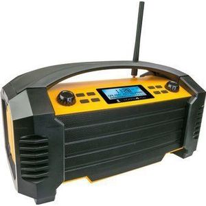 Schwaiger DABWORK2 513 Bouwradio DAB+, VHF (FM) AUX, Bluetooth, USB Acculaadfunctie, Spatwaterbestendig, Stofdicht, Opl