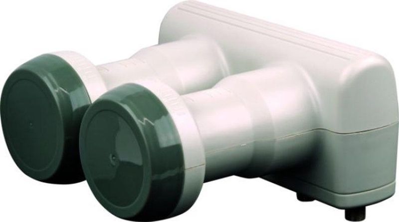 Schwaiger - Digitale Monoblok Quad LNB - Grijs - Voor 4 Deelnemers - Geïntegreerde DiSEqC-schakelaar