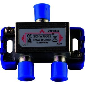 Schwaiger VTF8842241 High-End-verdeler 2-voudig voor BK- en GA-installaties (110 dB)