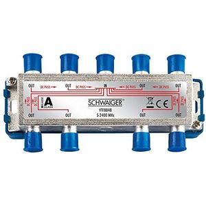 Schwaiger VTF8848241 high-end verdeler 8-voudig voor BK- en GA-installaties (110 dB)
