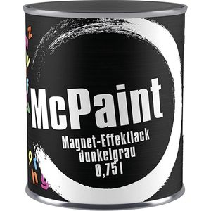 McPaint magneetverf donkergrijs 0,75L