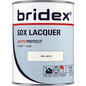 Bridex SDX Lacquer lak alkyd 1L RAL9010 mat