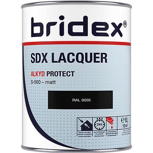Bridex SDX Lacquer lak alkyd 1L RAL9005 mat