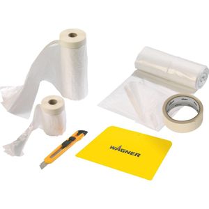 WAGNER - Afdekset - Afdekfolie en Plakband - Extra Dik - Voor Schilderen