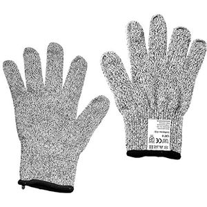 Westmark snijbeschermende handschoenen, 2 stuks, maat 8 (L), wasbaar op 30 °C, kunststof/polyester, antraciet, 10772270