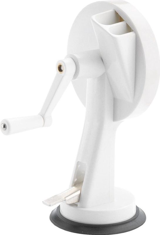 Westmark Bonensnijder met 2 Snijopeningen en Zuigna - Roestvrij Staal/Kunststo - Wit/Antracie