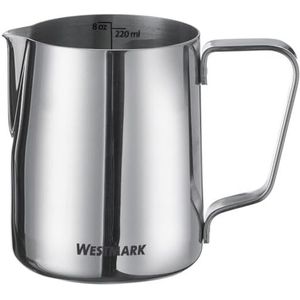 Westmark melkkannetje Brasilia 220 ml – ideaal voor room, melk, honing en andere koffie- en theebestanddelen, barista accessoires – roestvrij staal