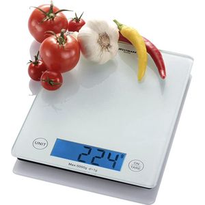 Westmark - Electronische Keukenweegschaal - Wit - 5kg - Glas - 23x18cm