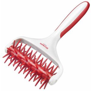 Westmark deegprikker uit kunststof wit en rood 20x12.5x5.5cm