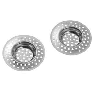 Westmark Gootsteenzeven, 2 stuks, ø 7 cm, rond, roestvrij staal, zilver, 52082270