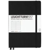 Leuchtturm1917 Notitieboek Zwart - Medium - Gelinieerd