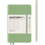 LEUCHTTURM1917 363944 Pocket notitieboek (A6), hardcover, 187 genummerde pagina's, salie, gestippeld