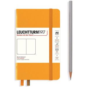 Leuchtturm notitieboek pocket 9x15cm rising sun blanko A6 formaat