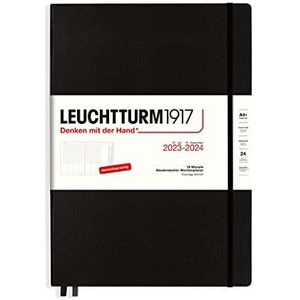 LEUCHTTURM1917 367544 Schoolagenda Master (A4+) 2024, 18 maanden, zwart, Duits