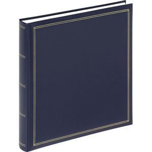 Walther Design FA-260-L Monza - Fotoalbum - 34 x 33 cm - Blauw - 60 pagina's