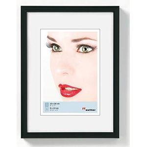 Walther Galeria - Kunststof lijst - Fotoformaat 10x15 cm - Zwart