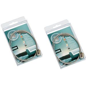 Walther Design Fototouw Zilver 1,5 m van metaal Double Pack, MD150SD