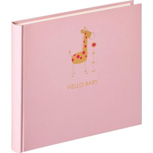 Walther Baby Animal - Babyalbum - 28x25 cm - 50 pagina's - Roze