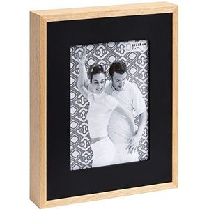 walther design fotolijst zwart 15 x 20 cm houten portretlijst met houten passe-partout, Dubbel YP520B